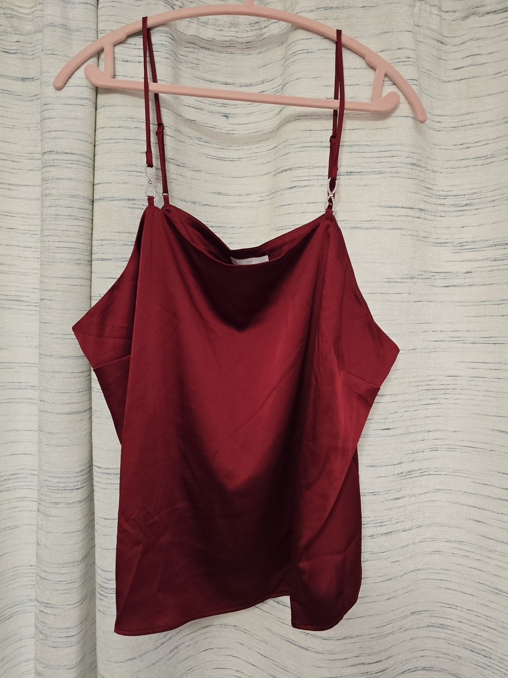 H&M Satin Camisole - Burgundy Red
